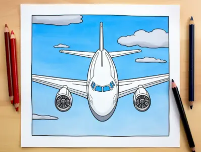 Airplane Coloring Pages