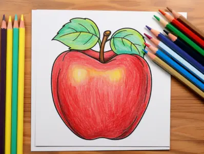 Apple Coloring Pages