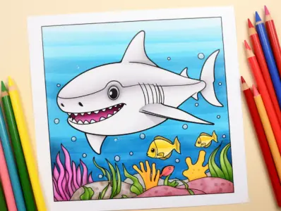 Baby Shark Coloring Pages