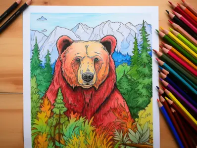 Bear Coloring Pages for Kids