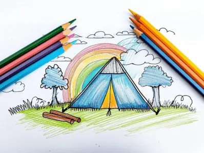 Camping Coloring Pages