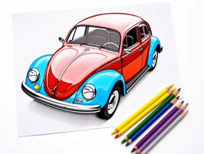 Car Coloring Pages for Kids