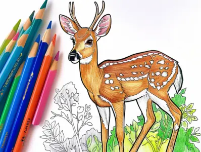 Deer Coloring Pages