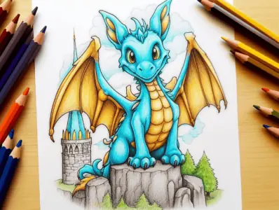 Dragon Coloring Pages for Kids