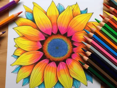 Flower Coloring Pages for Kids