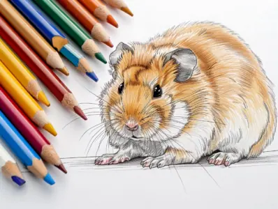 Hamster Coloring Pages for Kids