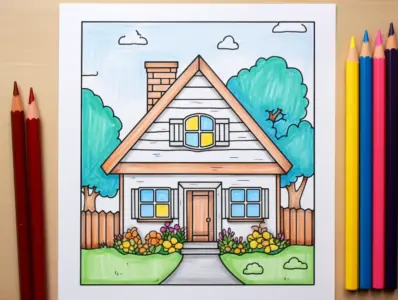 House Coloring Pages for Kids