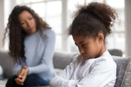 Mom talking to disrespectful daughter