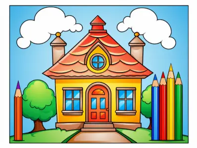 Kindergarten Coloring Pages