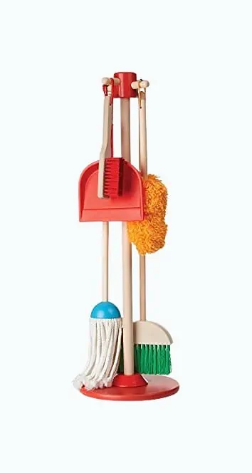 Product Image of the Melissa & Doug Let's Play House Dust! Sweep! Mop! 6 Piece Pretend Play Set