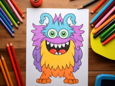 Monster Coloring Pages