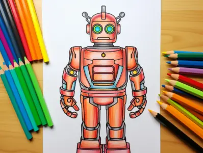 Robot Coloring Pages