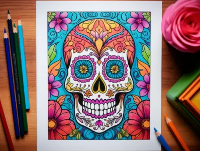 Skull Coloring Pages