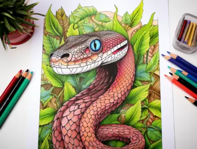 Snake Coloring Pages for Kids