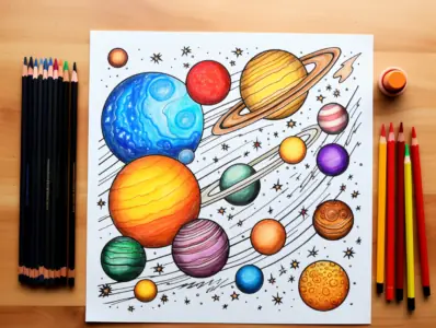 Solar System Coloring Pages