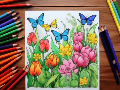 Spring Coloring Pages for Kids