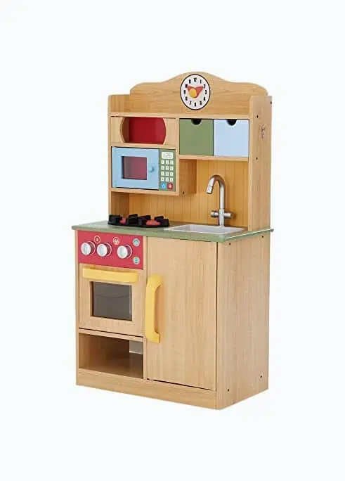 Product Image of the Teamson Kids Little Chef Florence Classic Interactive Wooden Play Kitchen with...