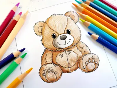 Teddy Bear Coloring Pages