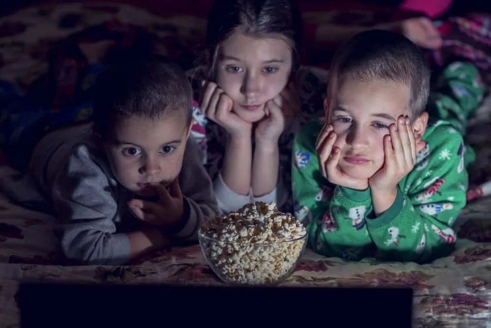 children having a sleepover