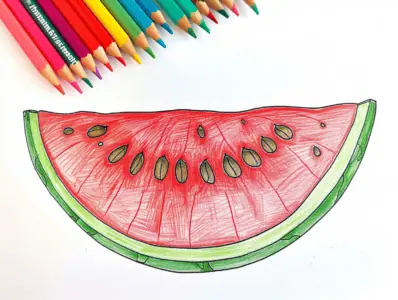 Watermelon Coloring Pages